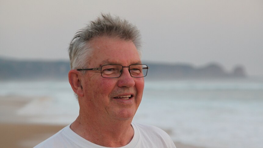 Terry Melvin on beach