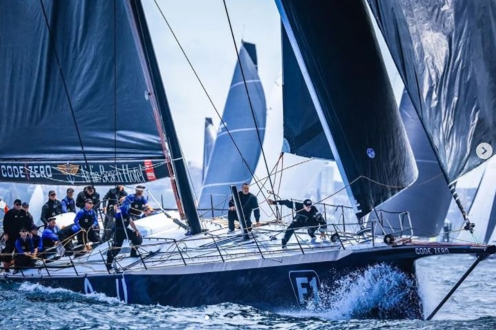 Black Jack yacht at sea.