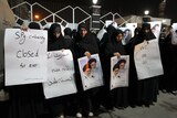Iranian students gather at Mehrabbad Airport