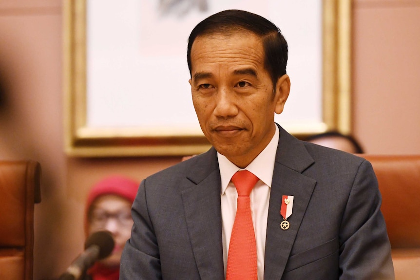 Indonesian President Joko Widodo smiles.