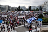 Anti-austerity protesters in Athens