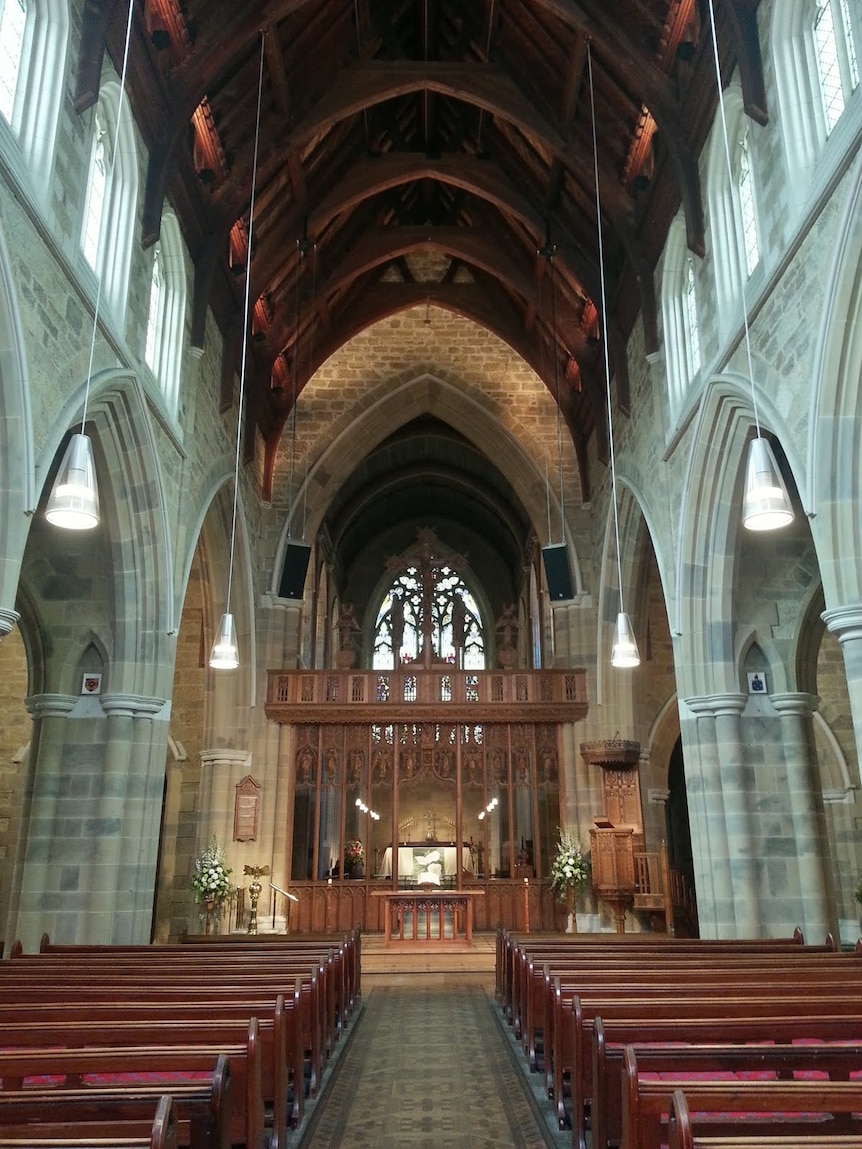 Interior of St David's Cathedral, Hobart.