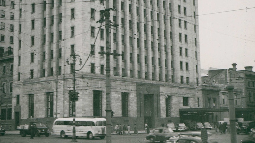 The Bank of NSW building in October 1952, 10 years after it opened.