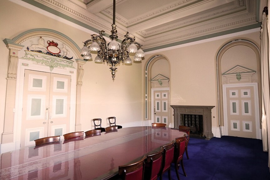 room inside Hobart's Treasury building