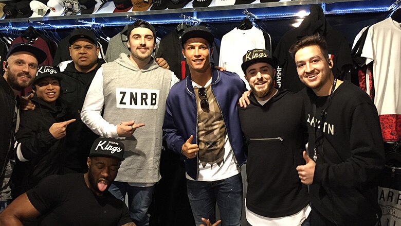 Ronaldo shopping in Melbourne