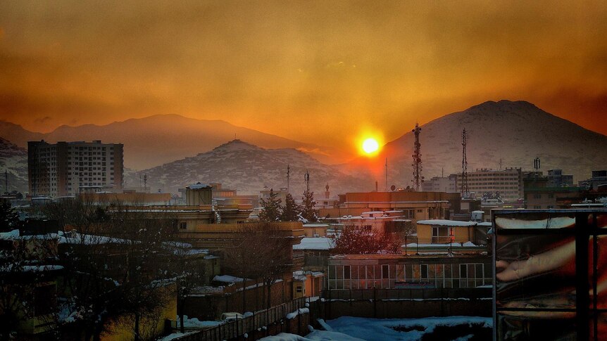 Last moments of Kabul sunset.