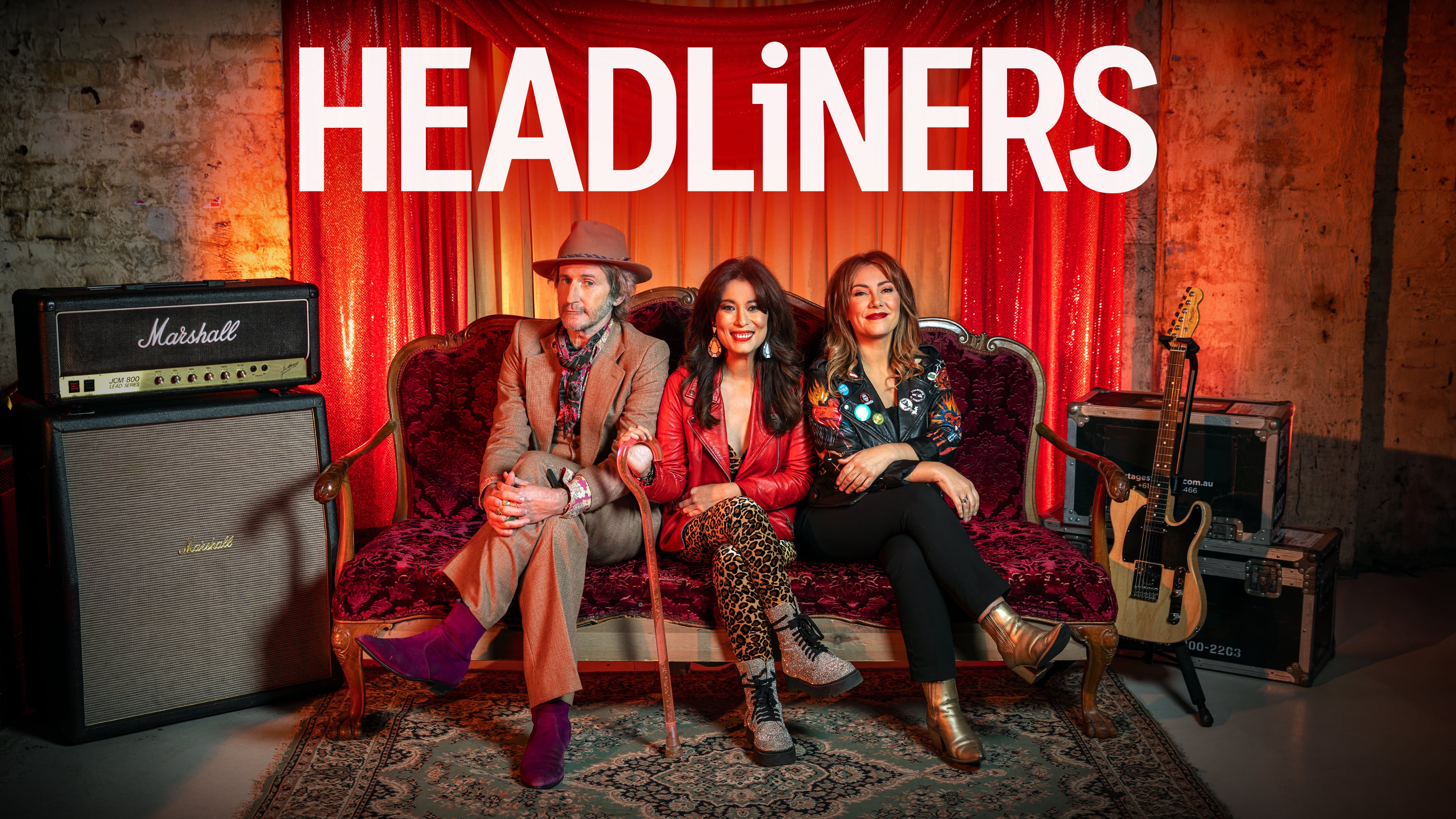 Headliners cast, Elly-May Barnes, Tim Rogers and Ella Hooper 