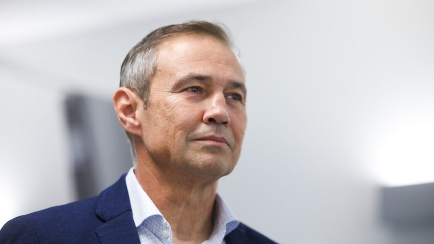A close-up of WA Health Minister Roger Cook.