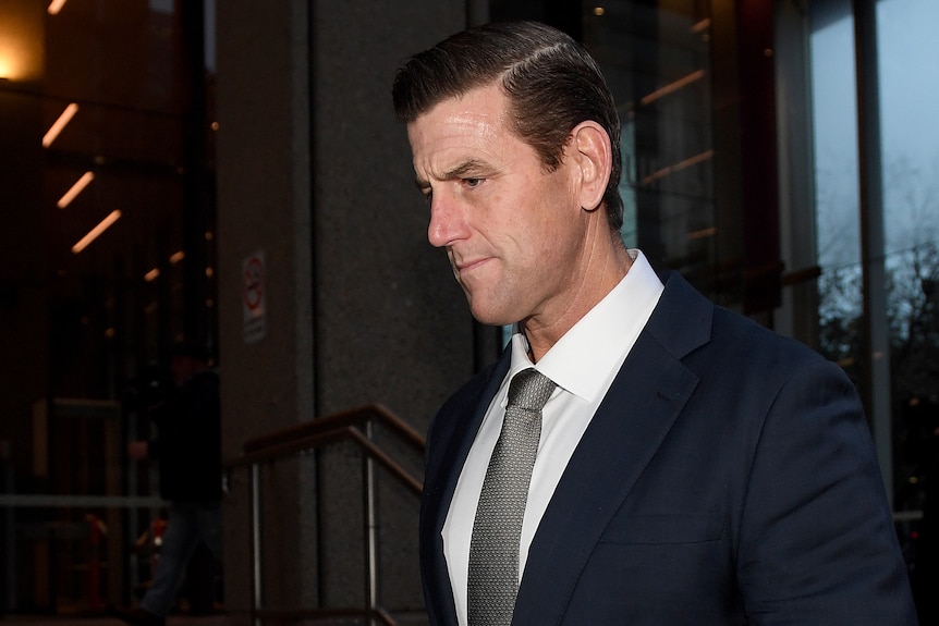 Ben Roberts-Smith leaves court