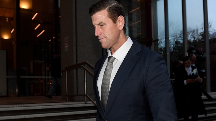 Ben Roberts-Smith leaves court