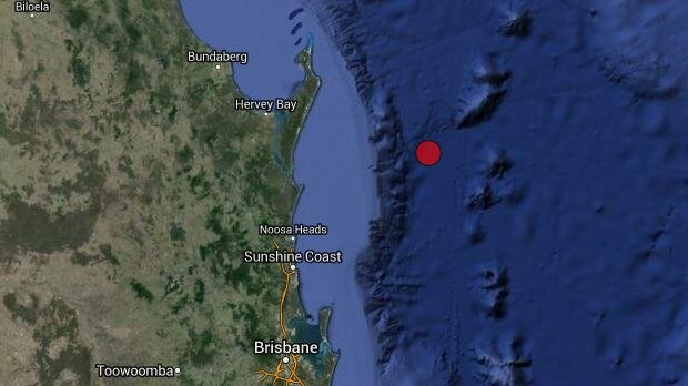 The earthquake struck off Queensland's Sunshine Coast