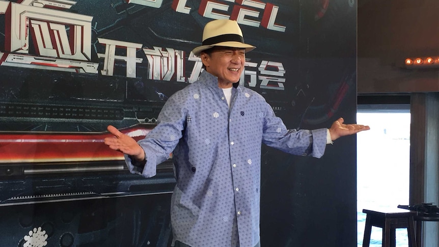 Jackie Chan in Sydney for Bleeding Steel junket