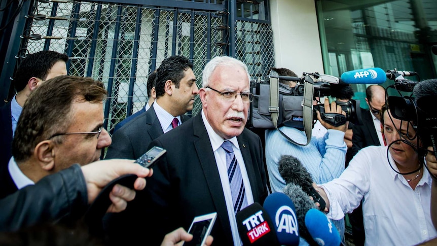 Palestinian Authority foreign minister Riyad al-Maliki