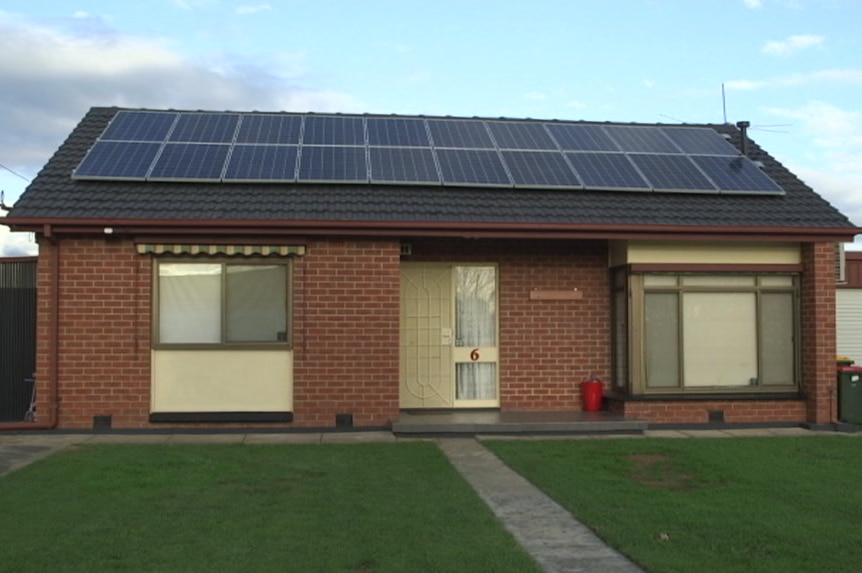 Wide shot of the house that Mathew Werfel renovated