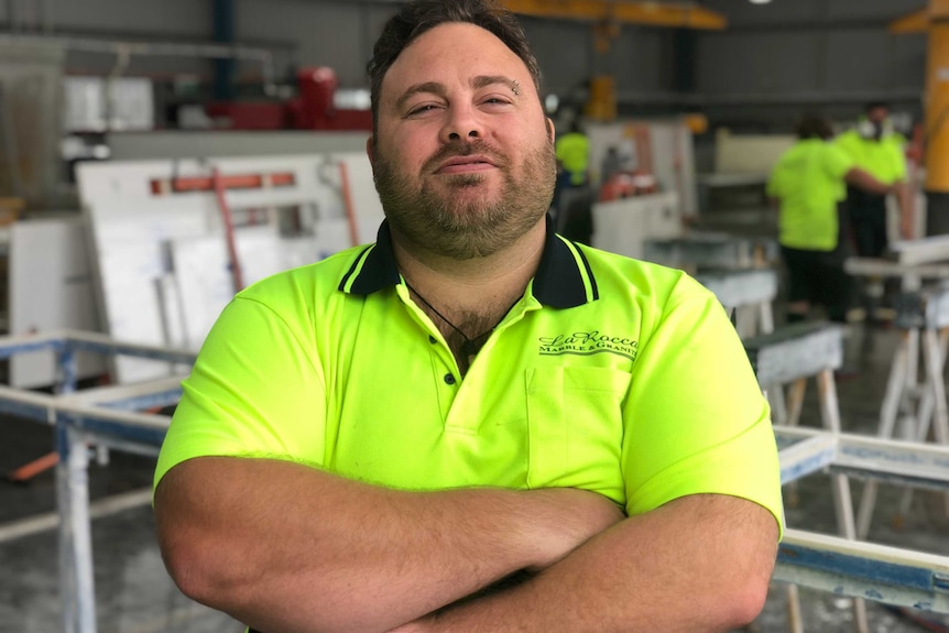 Stone mason Nicholas Brown has worked in the industry for 20 years