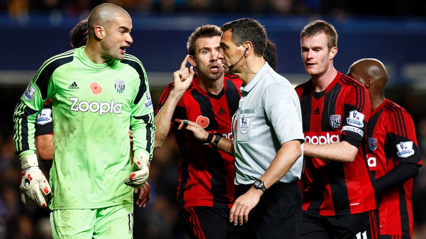 West Brom protests Chelsea penalty