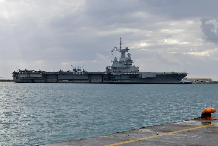 French Navy's aircraft carrier Charles de Gaulle.