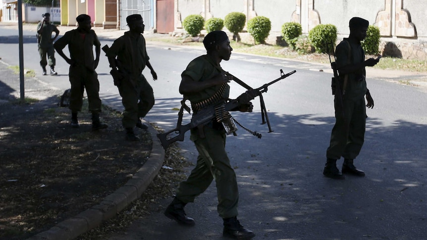 Soldiers in Bujumbura