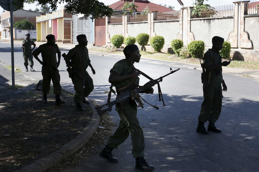 Soldiers in Bujumbura