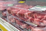 meat in a shop 