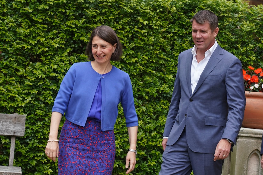 Gladys Berejiklian and Mike Baird