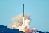 Launch of the SpaceX Falcon 9 rocket