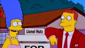 Lionel Hutz sells real estate on The Simpsons