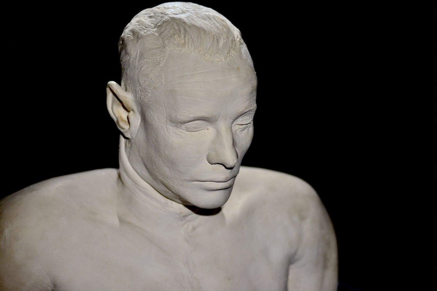 Plaster bust of the Somerton Man.