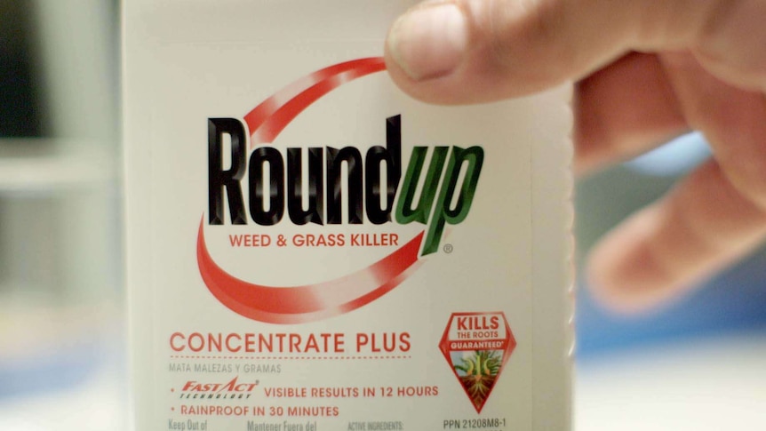 A bottle of Roundup.