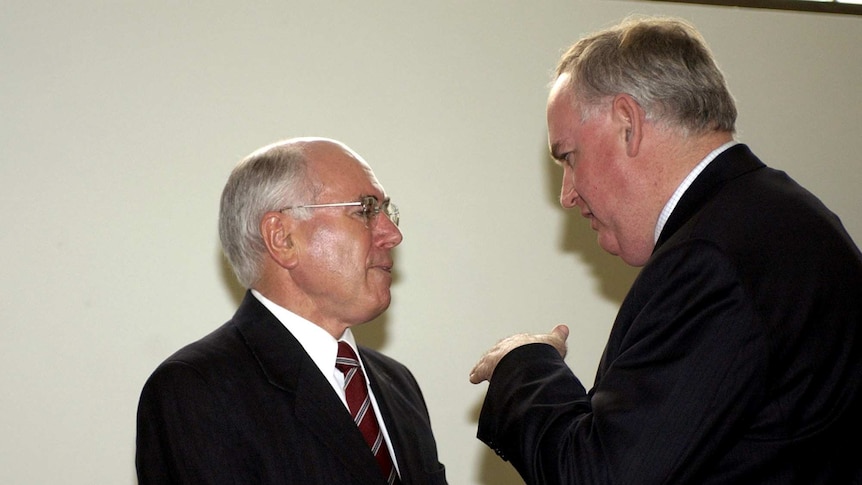 Tony Nutt and John Howard