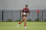 Joseph Suaalii playing for the North Sydney Bears in 2021.
