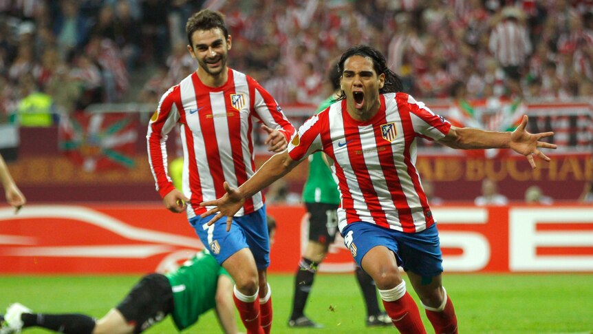 Prolific: For the second year in a row Falcao scored in the Europa League final.