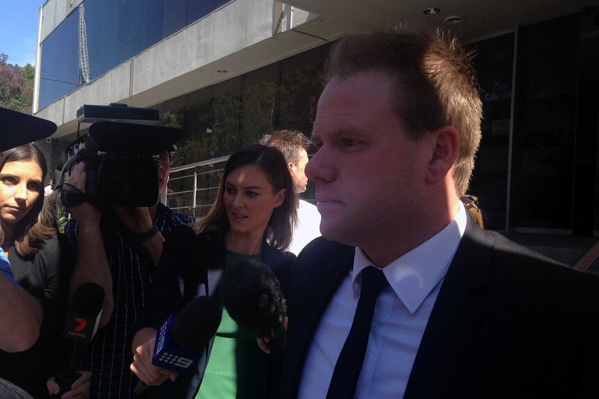 Nick Stevens outside court on 7 March, 2015