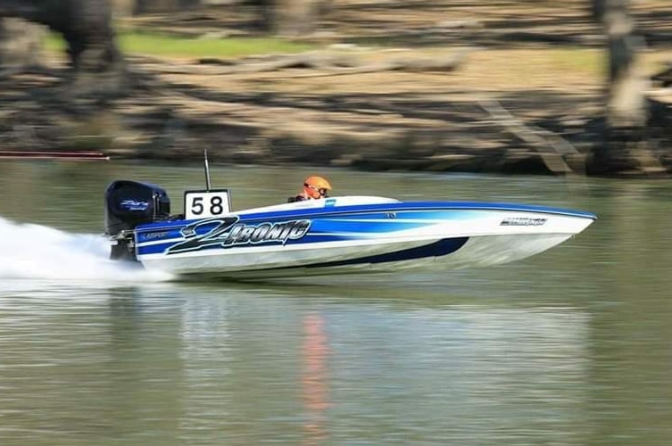 David Morabito participating in water sports.