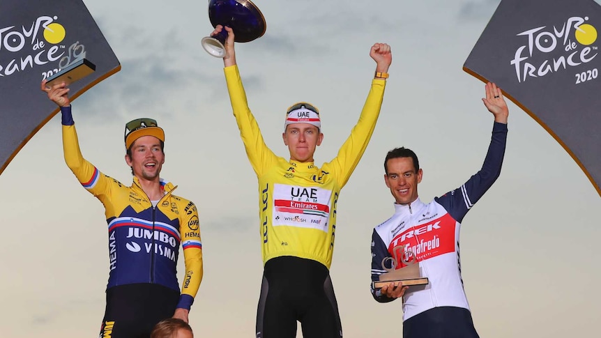Richie Porte races home after Tour de France podium to meet new baby Eloise - ABC News