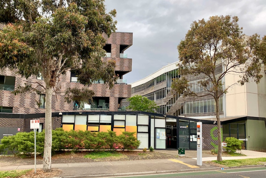 A photo of the exterior of a community housing block in Broadmeadows.