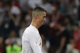 Cristiano Ronaldo trudges off after loss to Uruguay