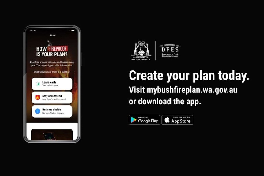 A screenshot showing the new fire plan app.