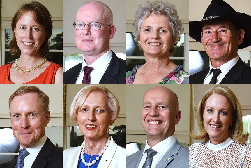 Composite photo of the eight Australian of the Year nominees for 2016.