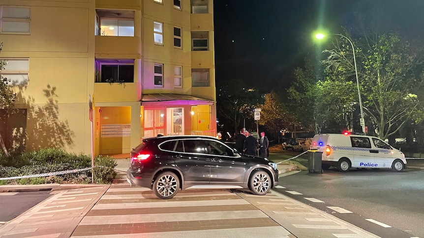 two cars on a street