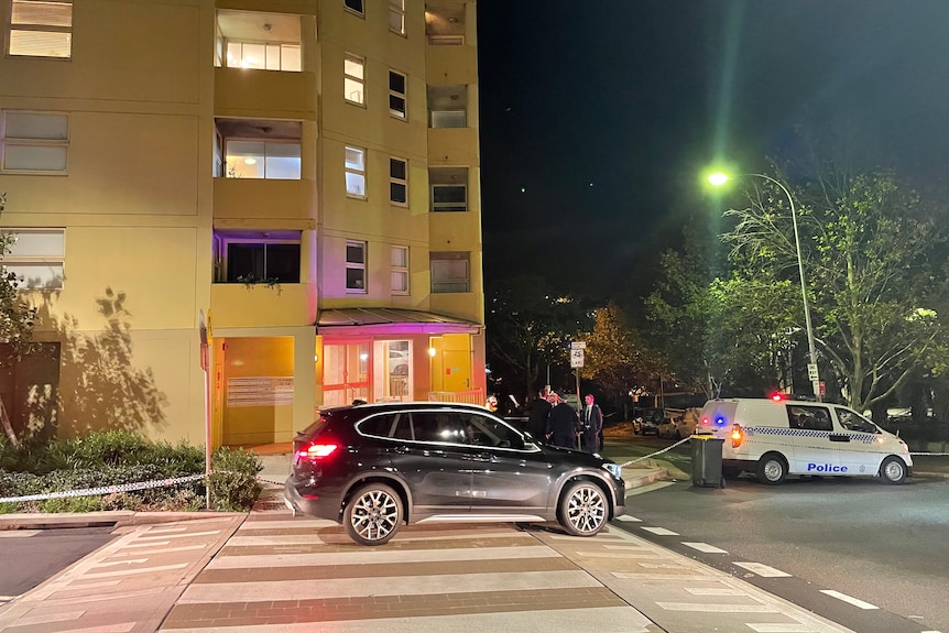 two cars on a street