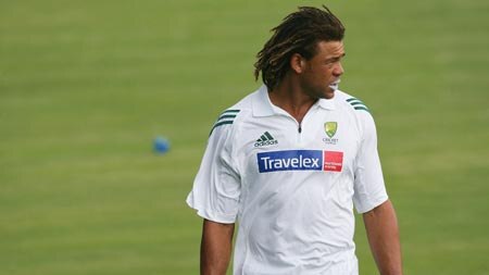 Andrew Symonds during Australian training in South Africa