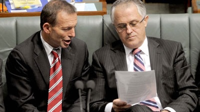 Tony Abbott  and Malcolm Turnbull (AAP : Alan Porritt )