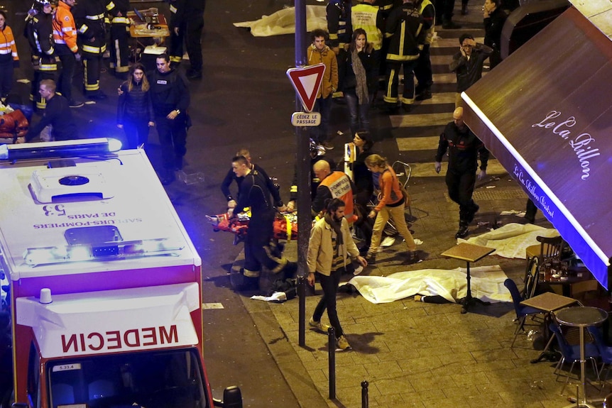 Fire brigade at Bataclan concert hall