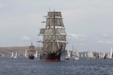 The James Craig in the Parade of Sail
