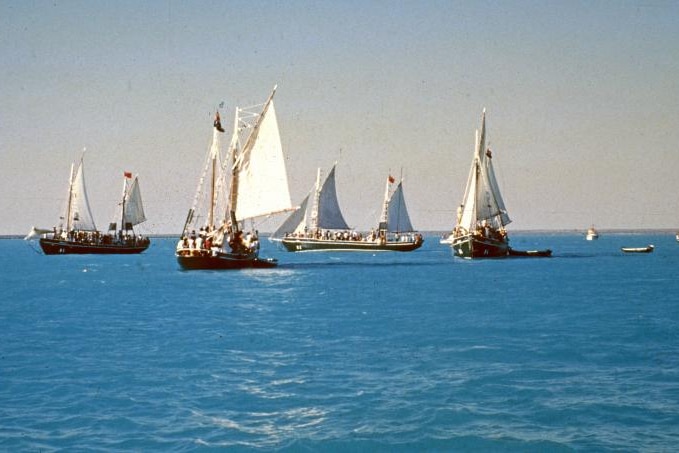 Pearling luggers racing in Broome