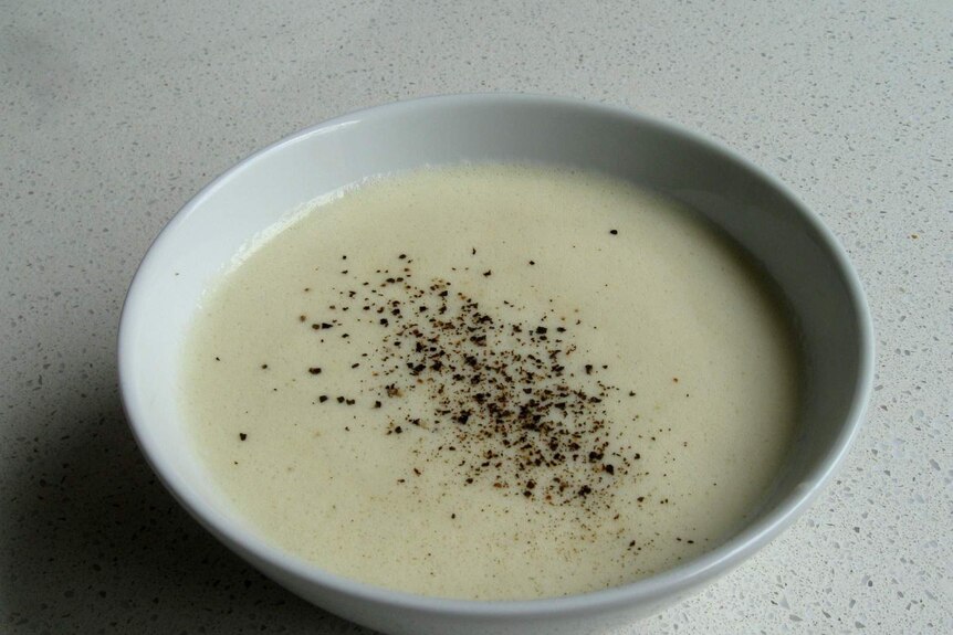 Koto Avgolemono in the bowl