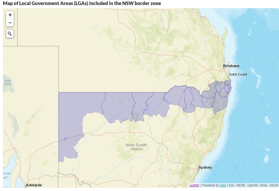 Nsw And Qld Border Map Queensland-New South Wales Border Closes Again With Regional Residents On  Alert - Abc News