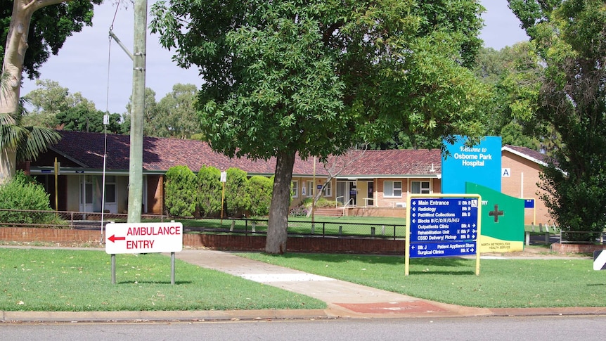 Exterior shot of Osborne Park Hospital in Perth