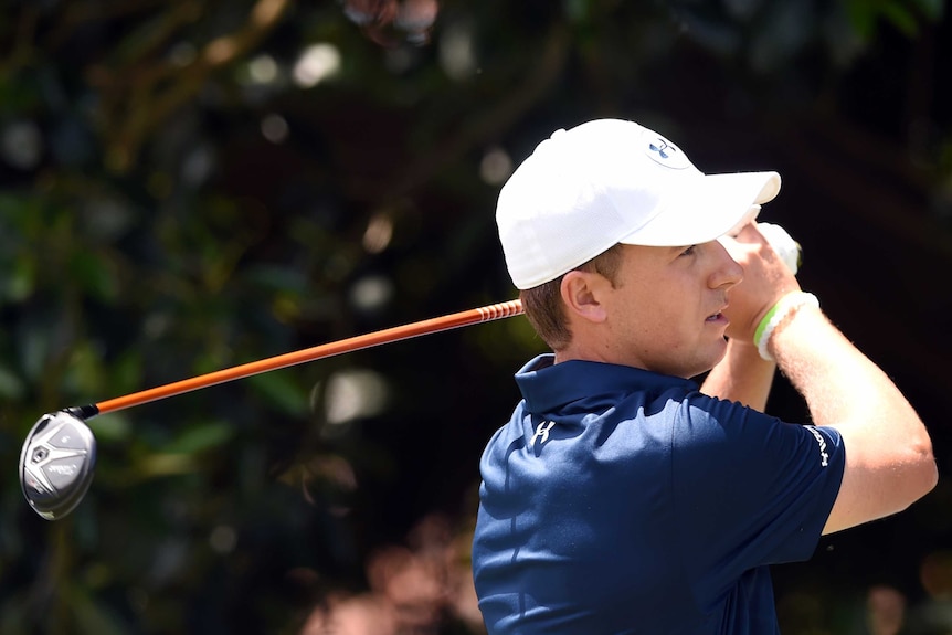 Jordan Spieth during the final round of the Australian Open